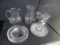 Assorted Glassware: (2) Pitchers, (10) Dessert
