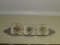 (3) Porcelain Decorative Plates and Hanging