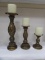 (3) Candle Holders