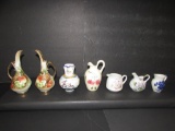 Assorted Collectible Ceramic Ewers: (2) Ucagco,