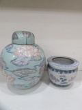 Chinese Ginger Jar and Ceramic Planter