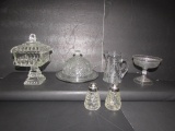 Assorted Collectible Glassware: Wedding Bowl,