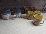 Set of (7) Coffee Mugs and Set of (4) Covered