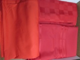 (3) Red Rectangular Tablecloths:  60 1/2