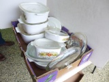 Assorted Corning Ware Covered Dishes