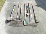 Assorted Long Hand Lawn & Garden Tools