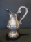 Silverplated Footed Water Pitcher, Grapevine