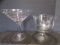 (1) Footed Glass Comport & (1) Glass Trifle Bowl