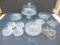 (16) Pieces of Glass & Cut Glass Serving Dishes &