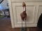 Terra Cotta Chicken with Iron Legs--27 1/2