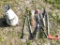 Assorted Trimmers, Pruners and Pump Sprayer