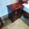 (2) 4-Drawer Nightstands with Brass Hardware and