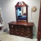 Queen Anne Dresser with Mirror--62 x 19 /4