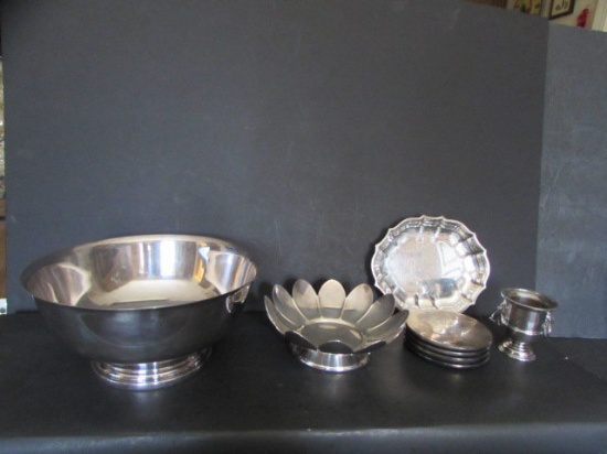 Assorted Silver Plated Items:  8 7/8" Gorham