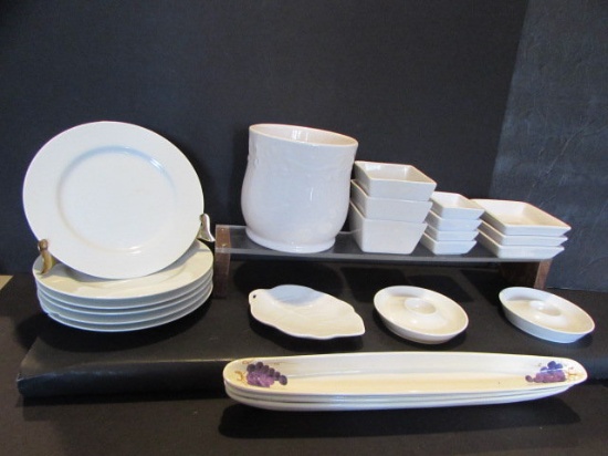 Assorted  Bowls, Utensil Holder, etc.