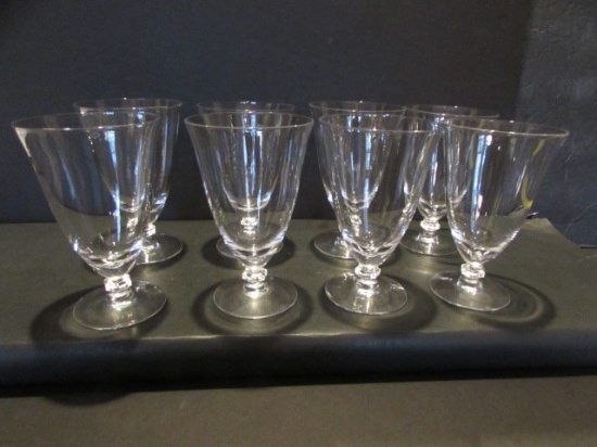 (8) Stems of Crystal Stemware--Iced Tea