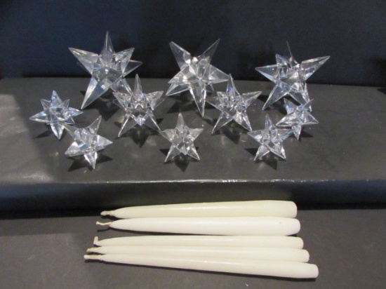 (10) Rosenthal Star Candleholders (German)