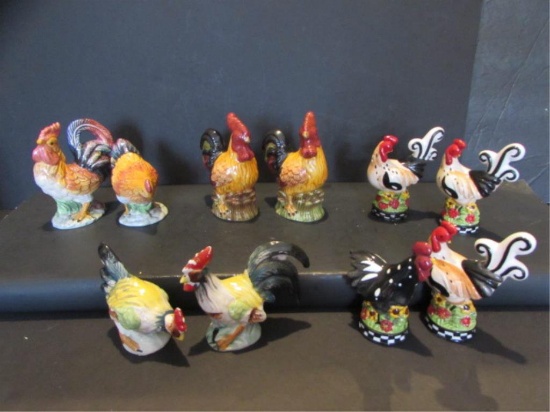 (5) Salt & Pepper Sets--Chickens including (1)