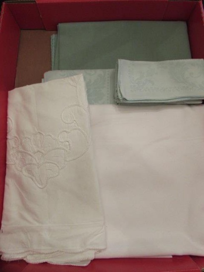 Assorted Linens: White Rectangular