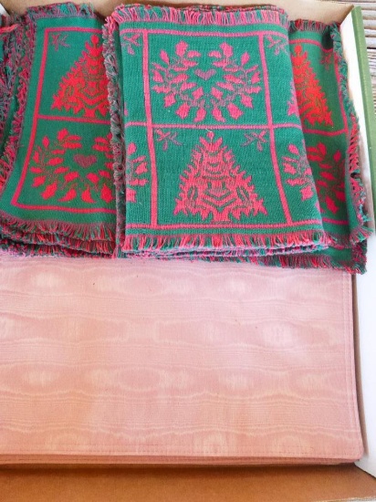 Assorted Placemats:  (8) Christmas with Matching