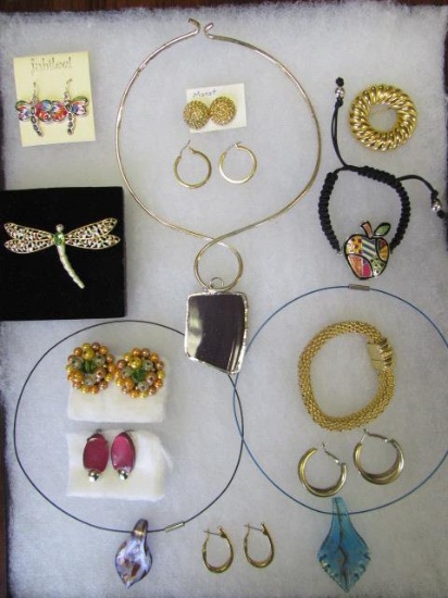 Assorted Signed and Unsigned Costume Jewelry
