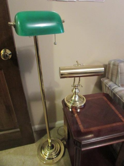 Bankers Desk Lamp & Bankers Floor Lamp