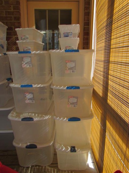 Assorted Plastic Storage Containers