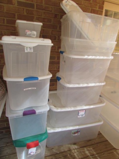 Assorted Plastic Storage Containers