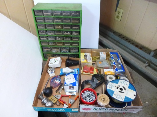 (38) Compartment Storage Bin w/Assorted Screws,