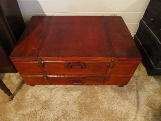 Trunk Shaped 2-Drawer Coffee Table--34" x 22",