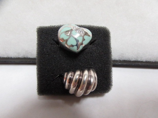 (2) Sterling Silver Rings, Size 5 3/4 and Size 8
