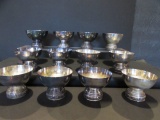 (12) Silverplated Punch Cups with Grapevine