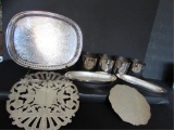 Assorted Silver Plated Items:  11 3/8