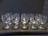 Set of (10) European Crystal Water Glasses--12