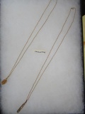 (2) 14 Kt Gold Filled Necklaces