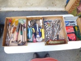 (4) Boxes of Assorted Hand Tools and Wrenches