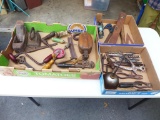 (3) Boxes of Antique Tools, etc.