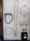 Assorted Sterling Silver Jewelry including Size 7