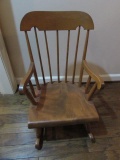 Child's Spindle Back Rocking Chair