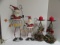 (2) Pair of Christmas Candle Holders