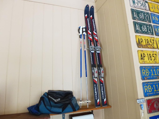 Rossignol Compact Snow Skis w/ Carrying bag