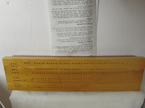 Hand-Crafted Cribbage Board