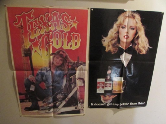 (2) Beer Advertising Posters:  19 7/8" x 29 7/8"