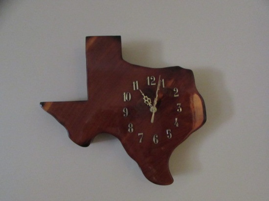 Wooden "Texas" Battery Operated Wall Clock by