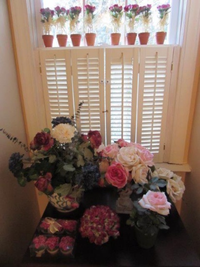 Assorted Silk Flower Arrangements