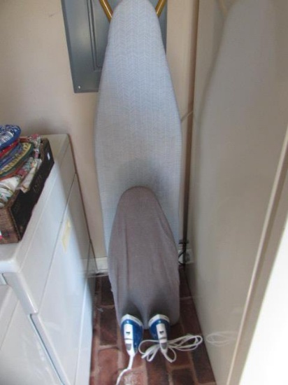 (2) Ironing Boards, (2) Black & Decker Irons