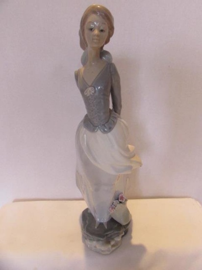 Lladro Figurine--"Sea Breeze (Wind Blown Girl)",
