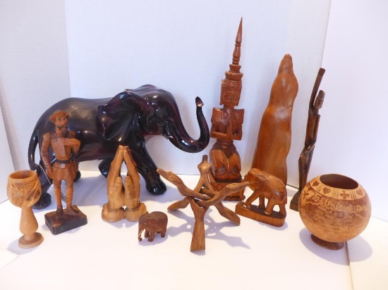 Assorted Wooden Figurines