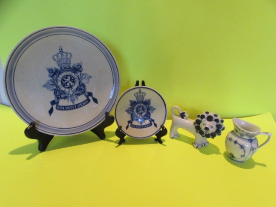 Assorted Blue & White Decorative Accessories