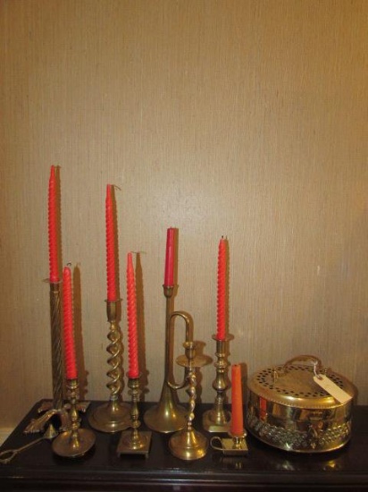 Assorted Brass Decorative Accessories: Brass